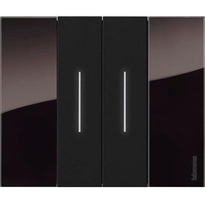 Рамка Bticino Living Now NOTTE 2-модульная KA4802DG