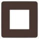 Рамка Schneider Electric Unica Studio Color Шоколад / Белый 1 пост NU280216
