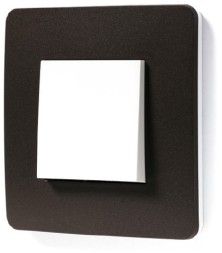 Рамка Schneider Electric Unica Studio Color Шоколад / Белый 1 пост NU280216