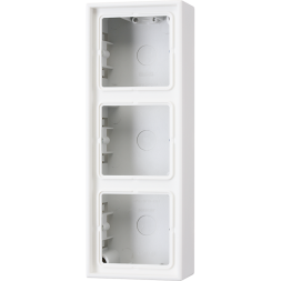 Коробка Jung LS серия белая 3-ая для накладного монтажа с основанием LS583AWW