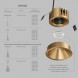 Встраиваемый светильник SHINE GLOW DK2431-SB