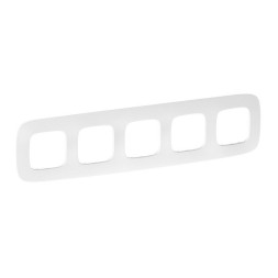 Рамка Legrand Valena Allure Тиснение белый 5 постов 754375