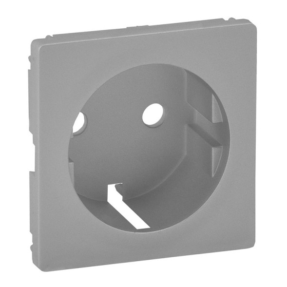 Лицевая панель Legrand Valena Life Алюминий для силовой розетки 2К+З с зажимами 6кв мм 755252