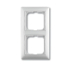 Рамка ABB с декоративной накладкой Basic 55 Альпийский белый 2 поста 2CKA001725A1480 2512-94-507