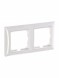 Рамка ABB с декоративной накладкой Basic 55 Альпийский белый 2 поста 2CKA001725A1480 2512-94-507