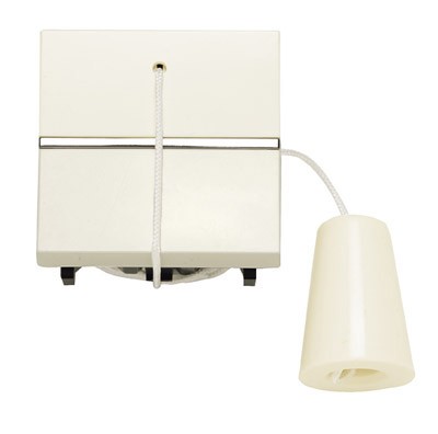 Механизм кнопки со шнурком ABB Zenit альпийский белый двухмодульный 2CLA224800N1101 N2248 BL