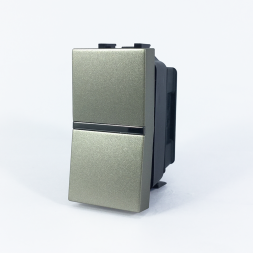 Механизм выключателя ABB Zenit шампань 1-полюсного с клавишей 1-модульный 2CLA210100N1901 N2101 CV