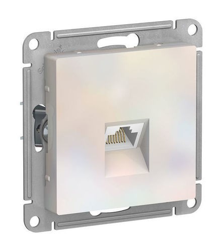 ATN000486 Розетка компьютерная RJ45 Cat.6 Schneider Electric ATLASDESIGN, скрытый монтаж, жемчуг Schneider Electric