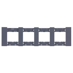 Рамка 4-ая цвет-Грифель матовый MEITON AA4802M4AL