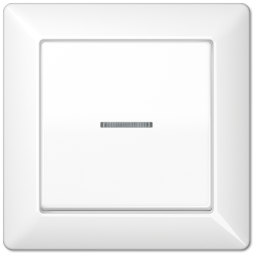 Клавиша Jung AS 500 белый для выключателя с рамкой, подсветка AS590KO5WW