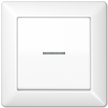 Клавиша Jung AS 500 белый для выключателя с рамкой, подсветка AS590KO5WW