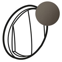 Накладка Legrand Celiane Графит Выключателя 2-клавишного 067902