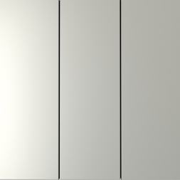 Выключатель встраиваемый VOLTUM S70 трехклавишный 10А, (сталь)