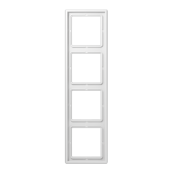 Рамка Jung LS 990 Белый 4 поста LS984WW