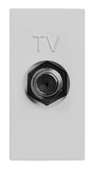 Розетка TV ABB Zenit серебристый 1очная 2CLA215000N1301 N2150 PL