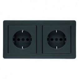 Штепсельная розетка Berker Q.1 SCHUKO Антрацит 47206086