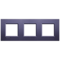 Рамка Bticino LivingLight Квадрат Синий шелк 2+2+2 модуля LNA4802M3CB