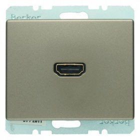 Розетка HDMI AS Berker Arsys светлая бронза 3315429011