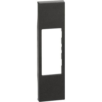 Накладка RJ11/45 Bticino Living Now черная lamp.-Hcine 1 модуль KG07