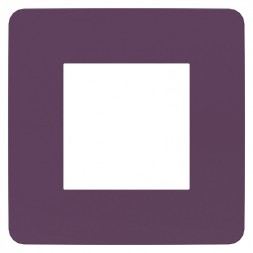 Рамка Schneider Electric Unica Studio Color Лиловый / Бежевый 1 пост NU280215