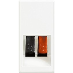 Разъем Bticino Axolute Белый для подключения акустических систем (динамиков, домашнего кинотеатра и пр.) HD4294