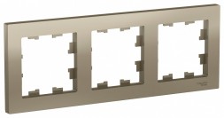 Рамка Schneider Electric Atlasdesign Шампань 3 поста ATN000503