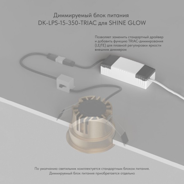 Встраиваемый светильник SHINE GLOW DK2431-DN