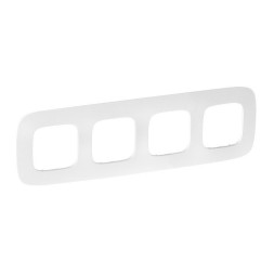 Рамка Legrand Valena Allure Тиснение белый 4 поста 754374