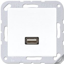 Плата Jung SL серия слоновая кость гнезда USB MAA1122