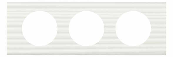 Рамка Legrand Celiane Пластик Corian Белый Рельеф 3 поста 069013