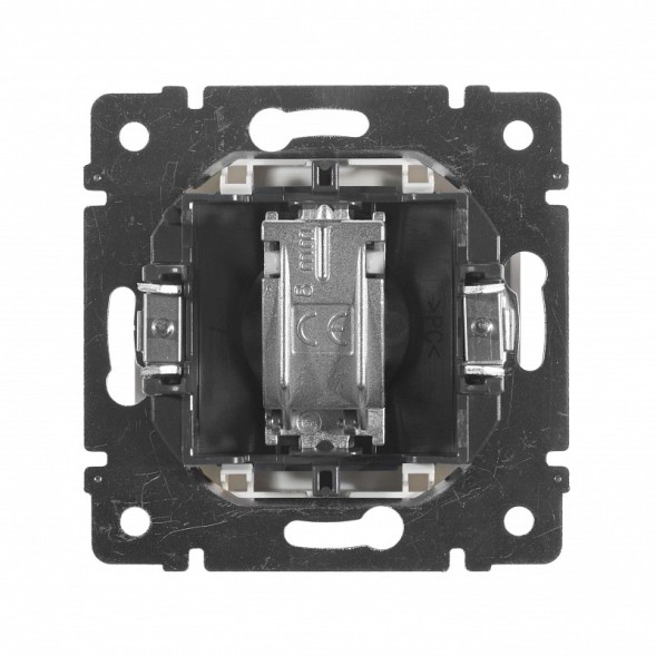 Розетка TV Legrand Valena Алюминий проходная, 14 дБ 770131