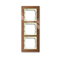 Рамка ABB Axcent Бронзовое стекло 3 поста 2CKA001754A4545 1723-283