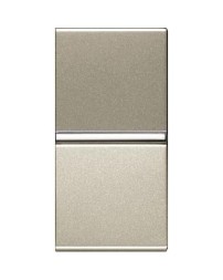 Механизм переключателя ABB Zenit шампань одноклавишного проходного с клавишей 1 модуль 2CLA211000N1901 N2110 CV