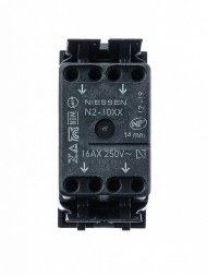 Механизм переключателя ABB Zenit шампань одноклавишного проходного с клавишей 1 модуль 2CLA211000N1901 N2110 CV