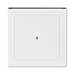Накладка ABB Levit для выключателя карточного белый / дымчатый чёрный 2CHH590700A4062 3559H-A00700 62