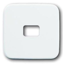 Клавиша ABB Reflex SI альпийский белый для 1-клавишного выключателя/переключателя/кнопки с окном для символа 2CKA001731A1994 2520-214-500