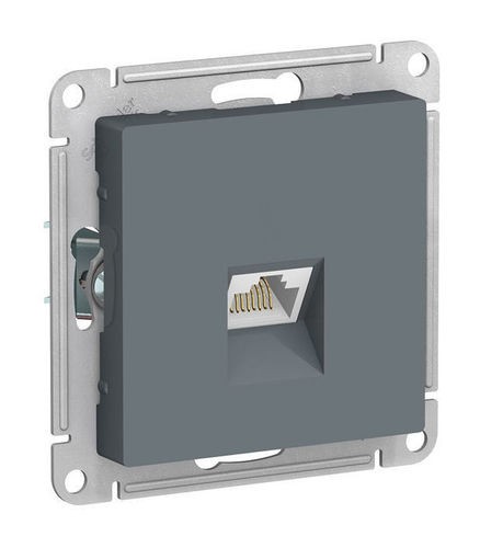 ATN000786 Розетка компьютерная RJ45 Cat.6 Schneider Electric ATLASDESIGN, скрытый монтаж, грифель Schneider Electric