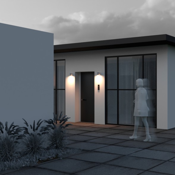 Уличный настенный светильник Outdoor O303WL-L5W3K