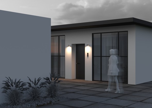 Уличный настенный светильник Outdoor O303WL-L5W3K