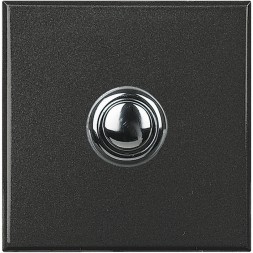 Axolute Переключатель на 2 направления 1Р 16 А 250 В~ 2 модуля, винтовые клеммы, дизайн STYLE Антрацит Bticino HY4003/2