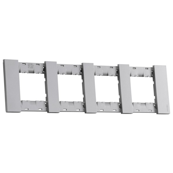 Рамка 4-ая цвет-серый матовый MEITON AA4802M4AS