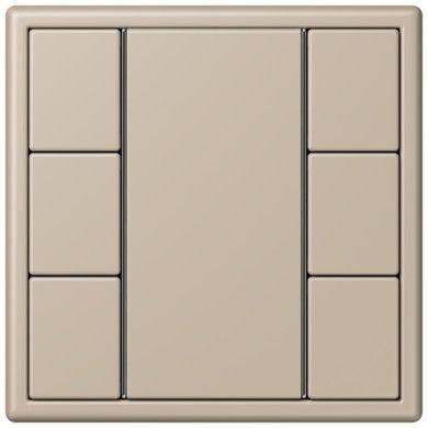 Кнопочный модуль КNX Jung Les Couleurs® Le Corbusier ombre naturelle claire F 50 с тремя парами кнопок LC503TSA32142