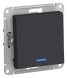 1-клавишный ВЫКЛЮЧАТЕЛЬ с подсветкой, 10АХ, механизм, быстрозажим. клем., КАРБОН Schneider Electric Art Gallery GAL001013S