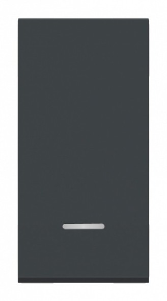 Переключатель Schneider Electric Unica Modular Антрацит 1-клавишный, с нейтралью, сх.6а, 1 Модуль NU310354S