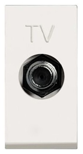 Розетка TV ABB Zenit белый 1очная 2CLA215000N1101 N2150 BL
