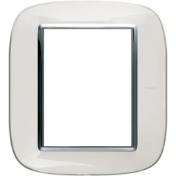 Рамка Bticino Axolute Овал Белая карамель 3+3 модуля HB4826DB