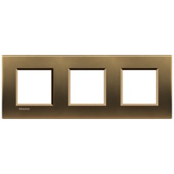 Рамка Bticino LivingLight Квадрат Бронза 2+2+2 модуля LNA4802M3BZ