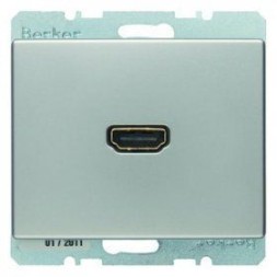 Розетка HDMI AS Berker Arsys лакированный алюминий 3315429004