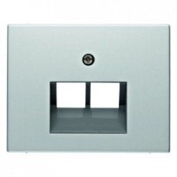 Центральная панель Berker R.1 Berker K.5 алюминий для UAE/E-DAT Design/Telekom розетка ISDN 14097003