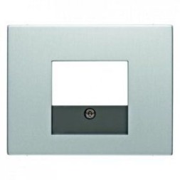 Центральная панель Berker R.1 Berker K.5 алюминий для розетки TAE 10357003